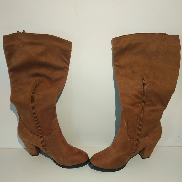 Red Circle Womens Brown Heeled Zip Boots Size 7 US - Picture 10 of 10